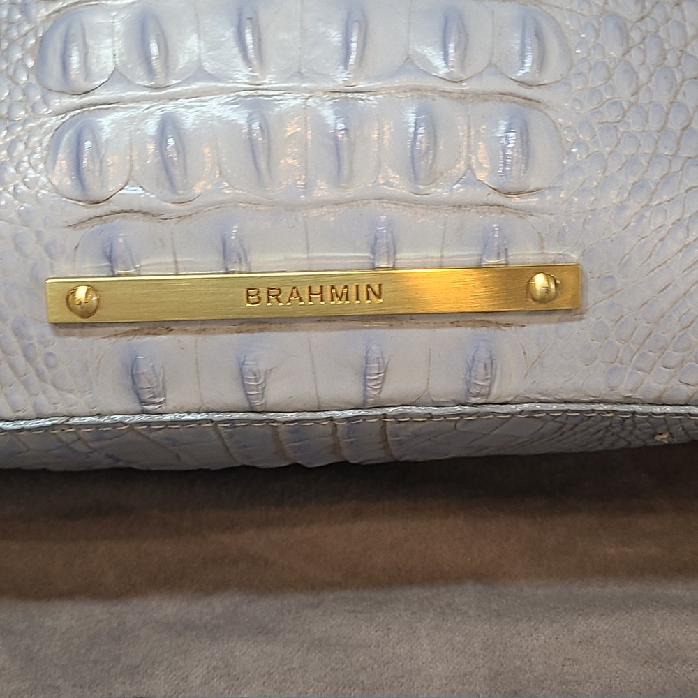 SOLD Brahmin Light Blue Mini Duxbury Melbourne Shoulder Bag EUC - Picture 3 of 16